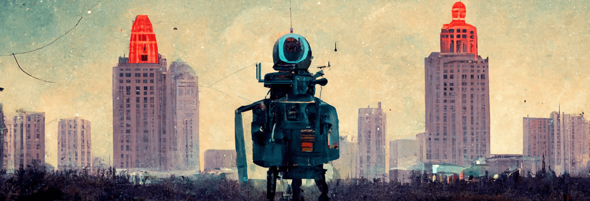 Illustration of a robot to denote AI.