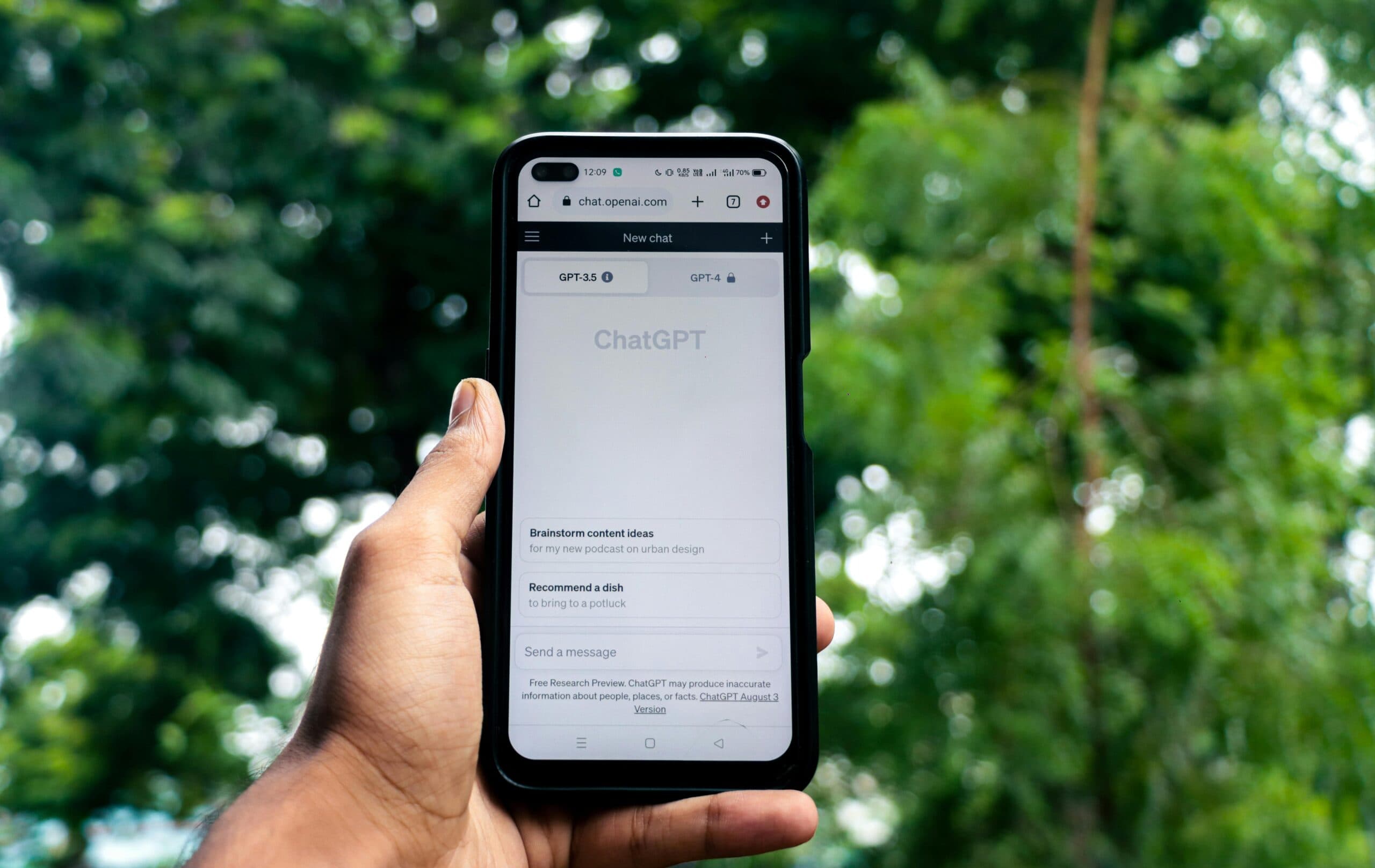 Smartphone with AI prompt image for Integrity STL blog