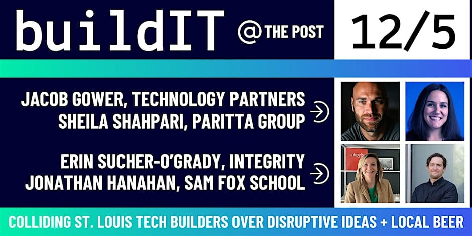 BuildIT Night graphic with Erin headshot